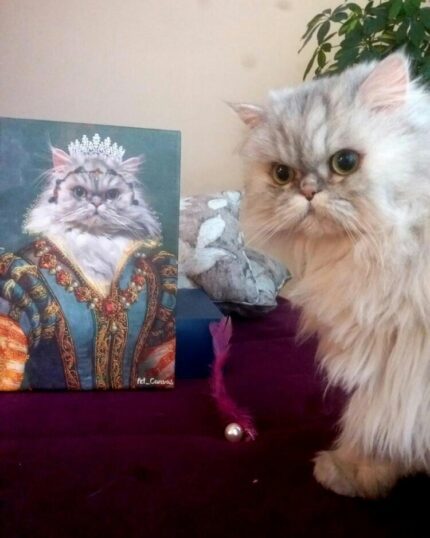 iran kedili kraliçe tablo