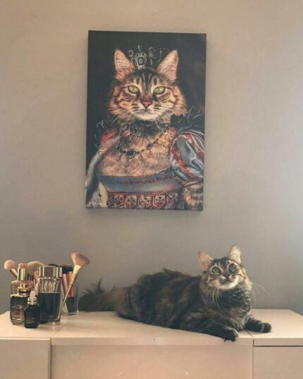 maine coon kraliçe petcanvas tablo
