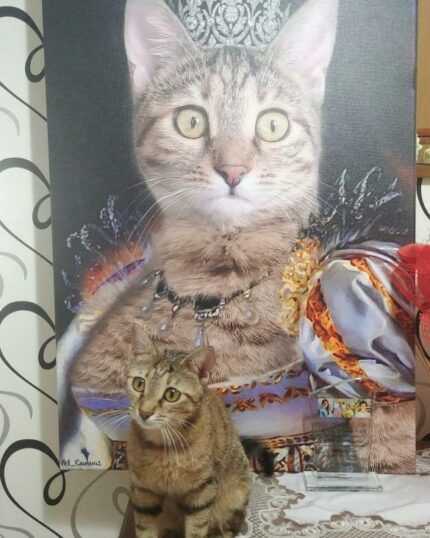 tekir kedi rönesans leydi tablosu