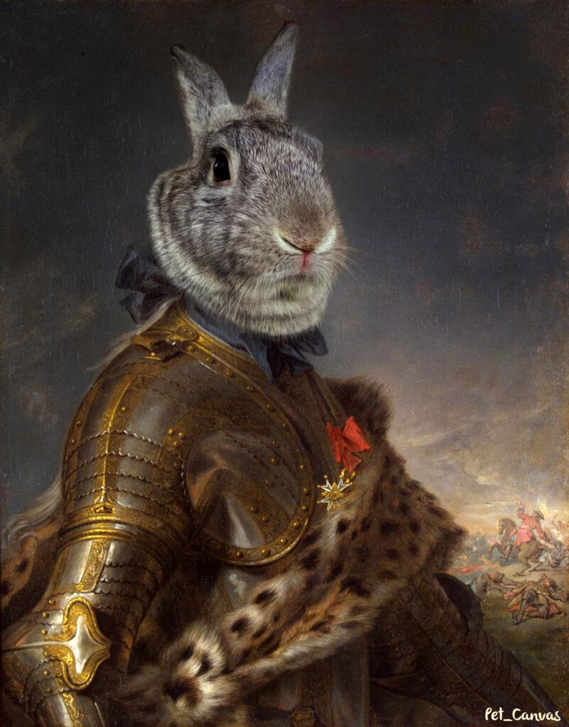 custom medieval rabbit armour