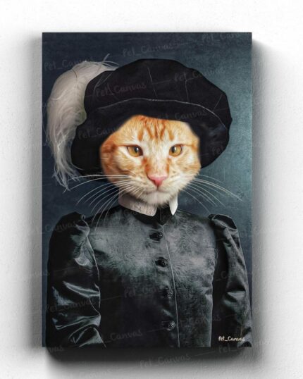 özel tasarım evcil hayvan kanvas tablo asil kedi 7