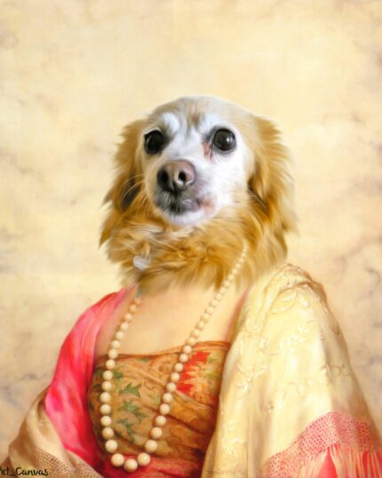 bulutlu gökyüzü köpek tablosu