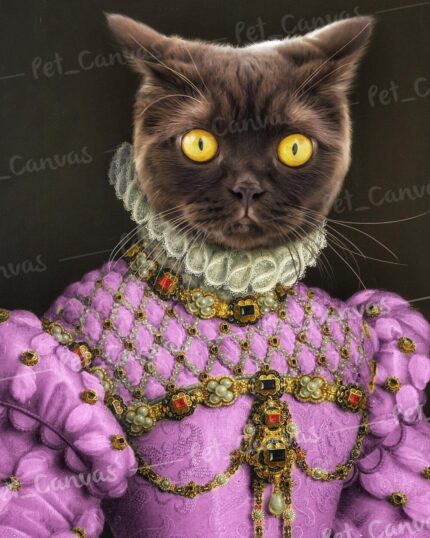 pembe kostümlü siyah british shorthair kedi