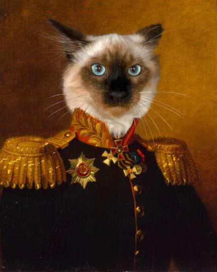 özel tasarım siyam kedisi tablosu