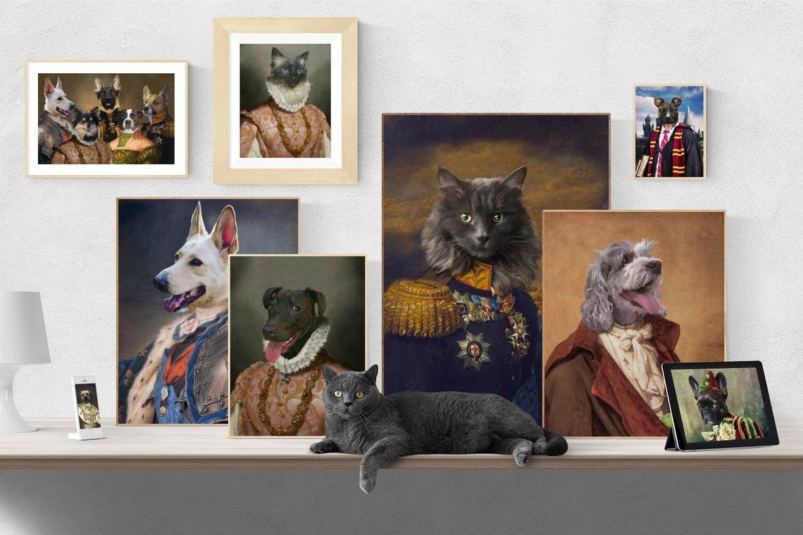 pet canvas animal portraits
