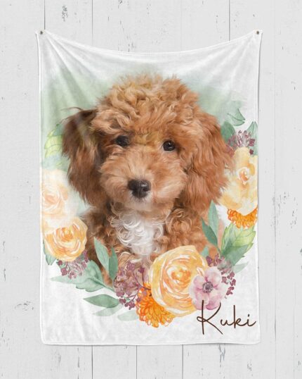 çiçek halkalı özel tasarım polar battaniye