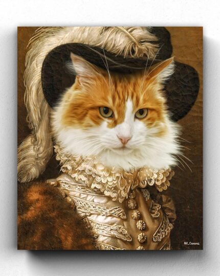 Kont Sarman Asil Kedi Çizimi