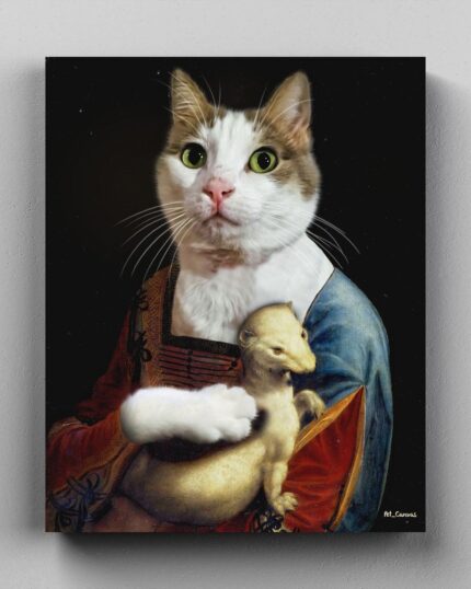 Kakımlı Kadın Kedi Tasarım