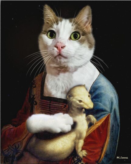 The Noble Lady with Armine #3 - Custom Design Pet Canvas Painting