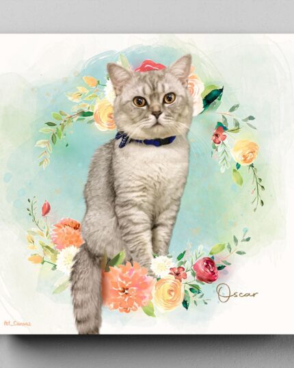 brittish cicek halka petcanvas