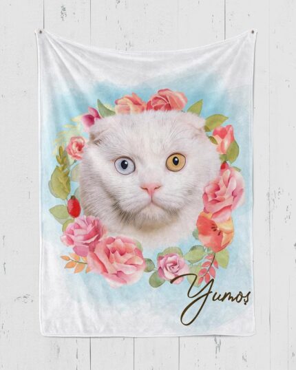 çiçek halkalı özel tasarım isimli polar battaniye