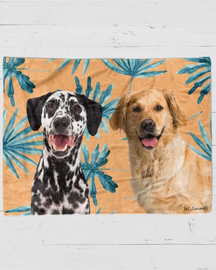 özel tasarım nar yapraklı polar battaniye