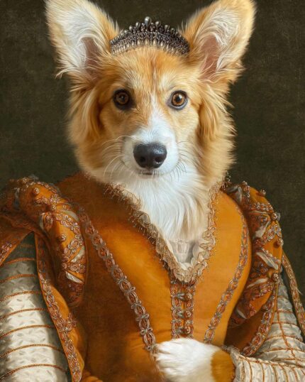 Corki kraliçe köpek tablosu
