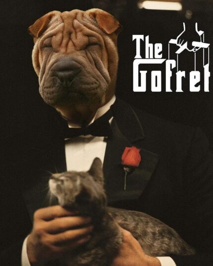 god father hayvan tablo tasarım