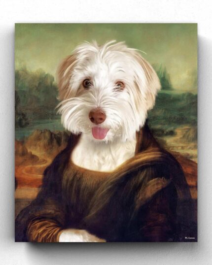 monalisa maltese terrier petcanvas