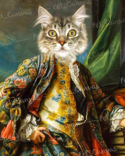 rönesans asil kedi portre