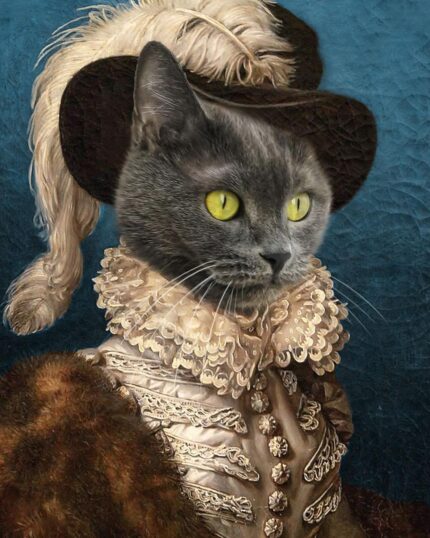 Zengin Tüccar British Fold Kedi Tablosu