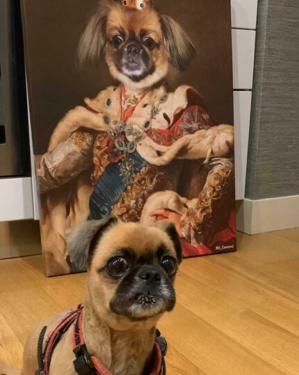 Özel Tasarım Köpek Pet Canvas Tablosu