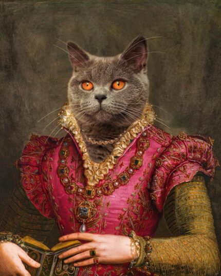 Evcil Hayvan Scottish Asil Leydi Rönesans Tablosu