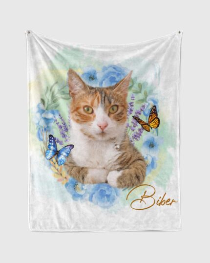 Çiçek Halkalı Özel Tasarım Battaniye