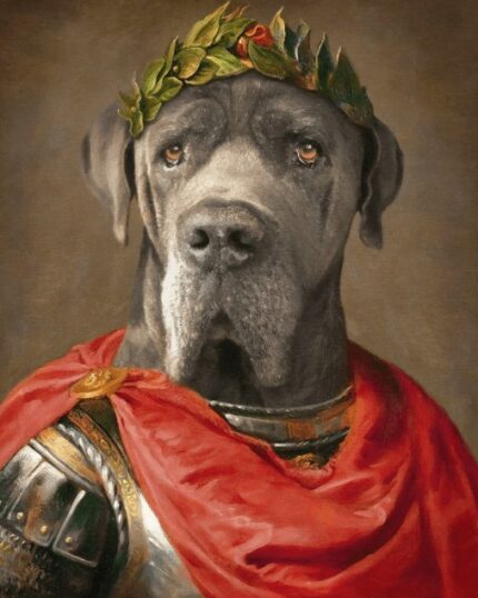 özel tasarım Doggo Arjantin kral portresi