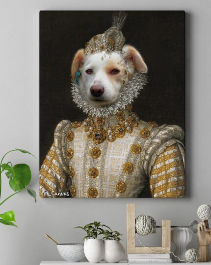 Kraliçe Fino Evcil Dost Kanvas Tablosu