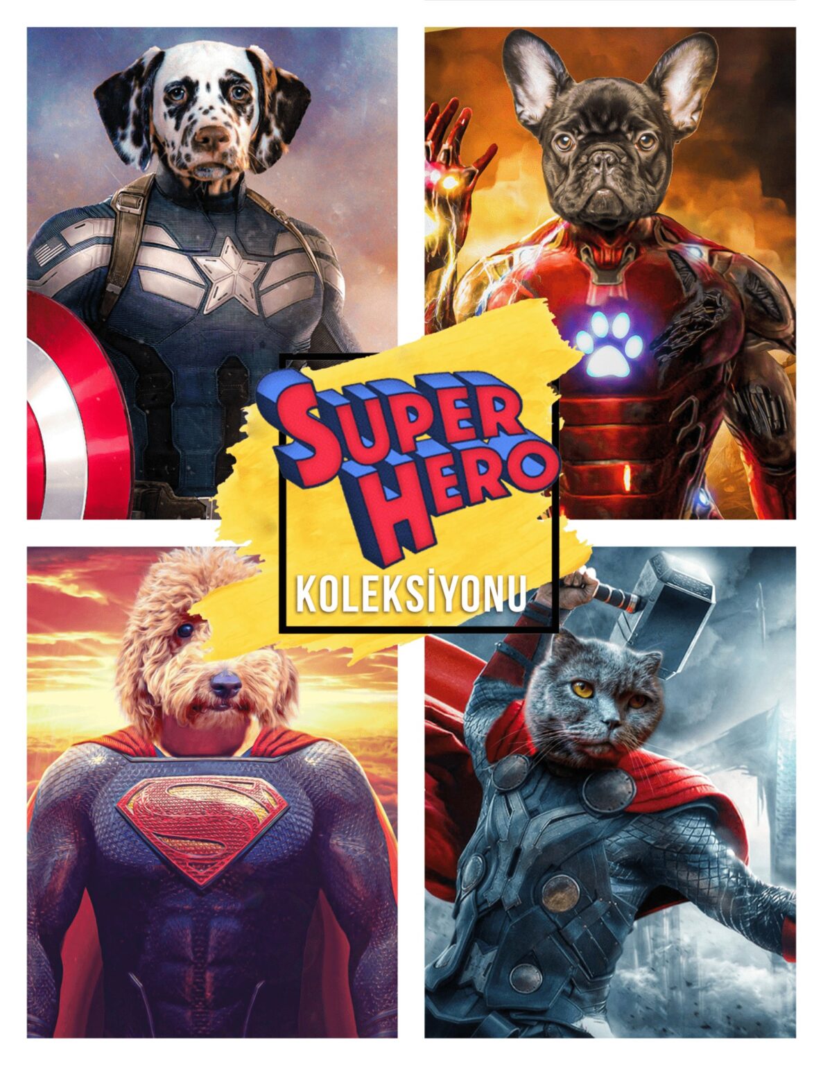 Custom Avenger Pet Portraits