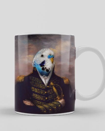 özel tasarım muhabbet kuşlu kupa