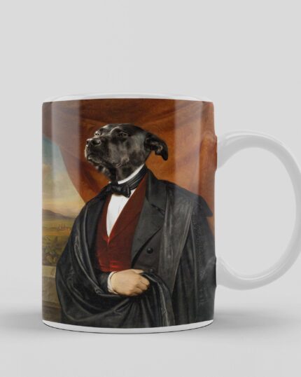 başkan tasarımlı köpekli kupa