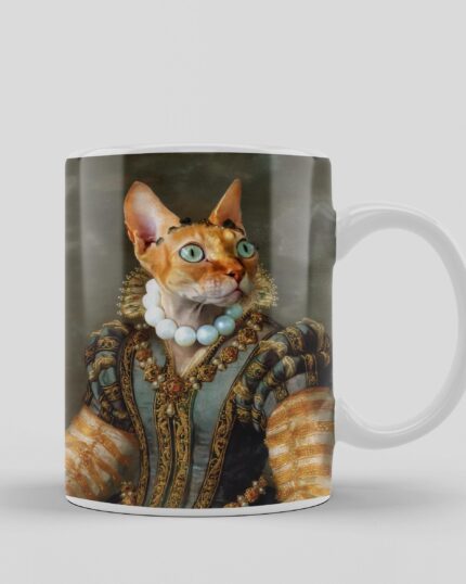 evcil hayvan tasarımlı kralice kupa