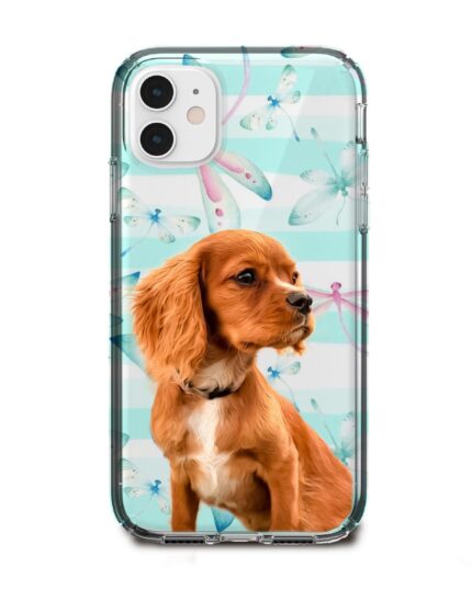 helikopter böcek desenli köpekli telefon kılıfı