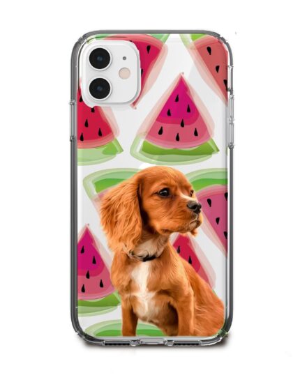 karpuz desenli köpekli telefon kılıfı