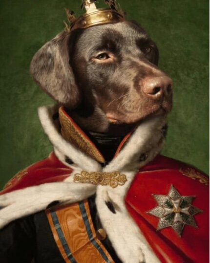 kahverengi labrador kral portresi