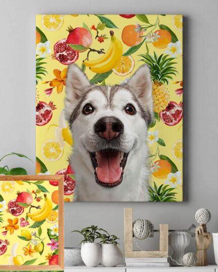 Muzlu Tropik Pop Art Hayvan Tablosu