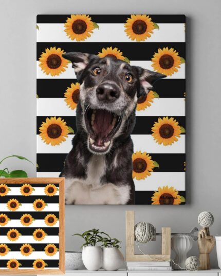 ayçiçekli pop art tablo