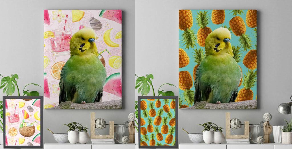 pop-art-papağan tablo