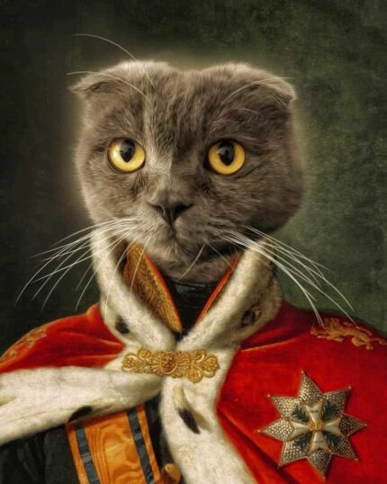 Taçlı Kral İran Kedisi Kostümü