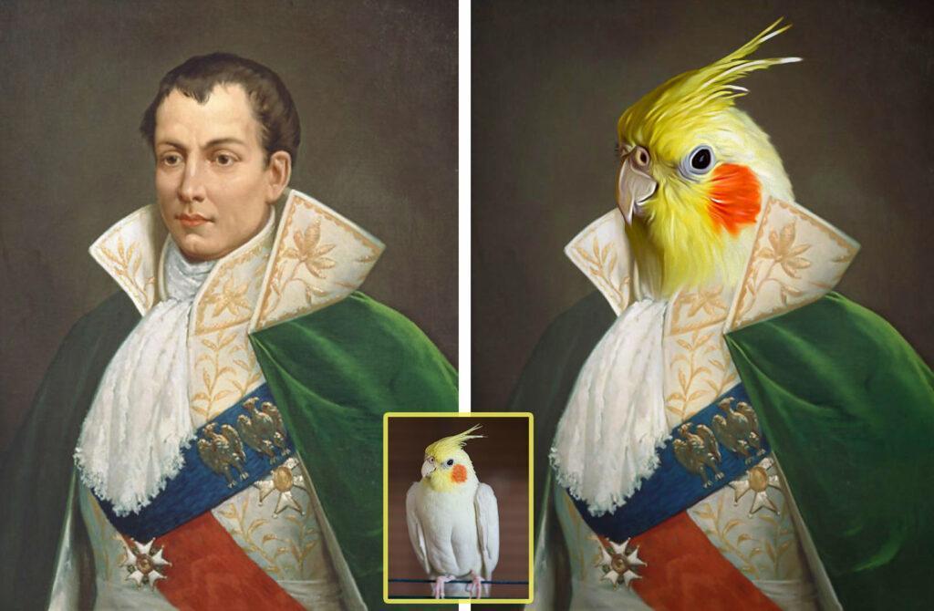 sultan parrot_king portrait