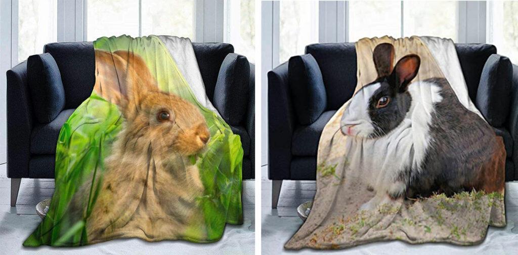 rabbit concept custom fleece blanket