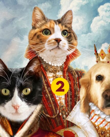 kraliçe kedi tablosu