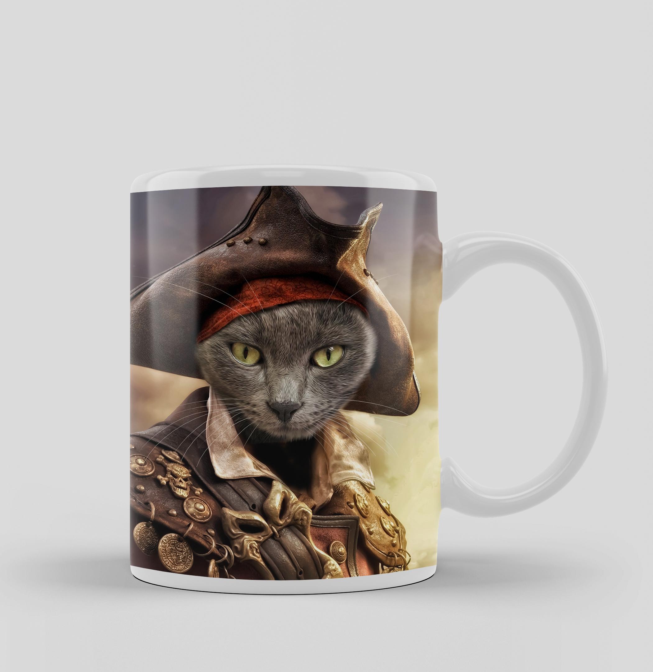 Beyaz-Kupa kedi kupasını kaçırmak