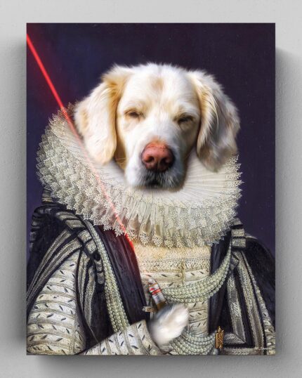 golden retriever kraliçe çizim tablo