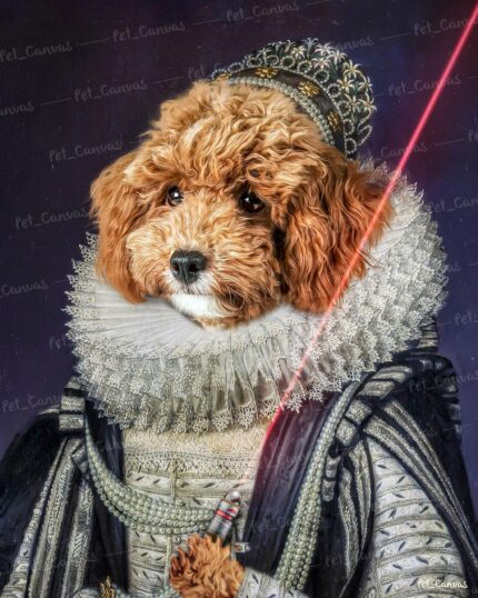 oyuncaklı kraliçe köpek pet canvas