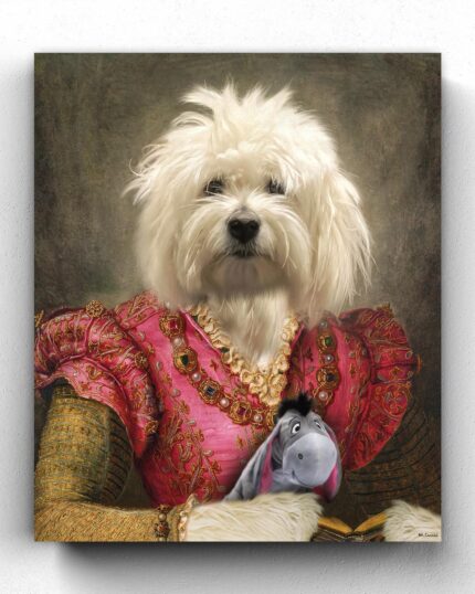 tatlı beyaz maltese kralice