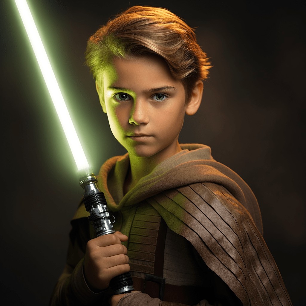 A child dressed as Wondergirl stands boldly against a striking backdrop—ideal for turning your hero into a Custom Superhero Child Portrait - Wondergirl #1, the perfect unique canvas print for any fan.