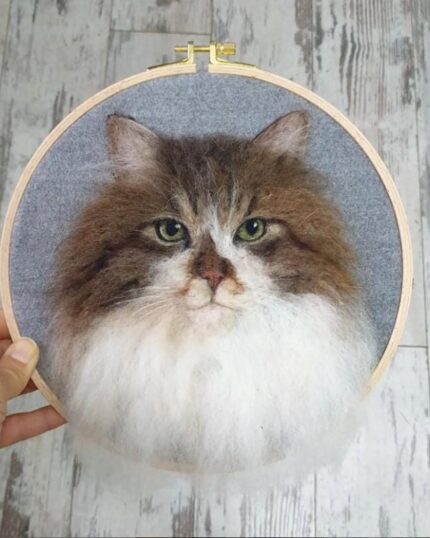 Custom Needle Felted Pet Portraits