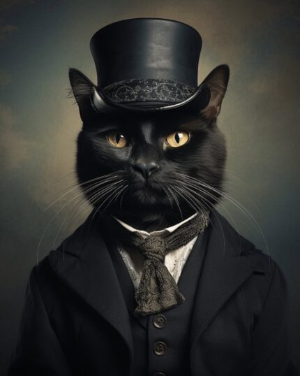 Gentleman Black Cat