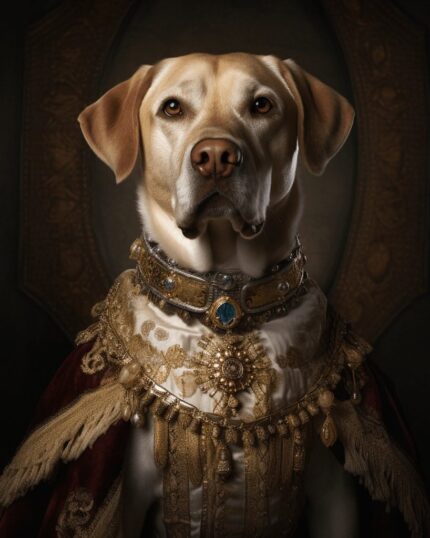 Personalised Renaissance Portrait Labrador Retriever