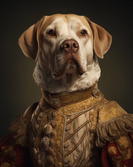 Regal Aristocrat Labrador Retriever Portrait