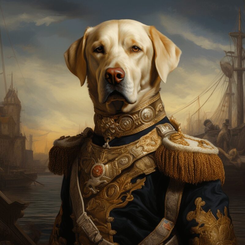 Celebrating The Unbreakable Bond: Custom Pet Portraits In 2025 15 bcm31 prince of labs painting dog by karl braatenen in the styl 00188a93 07ee 4872 80db 21560bb91a7c